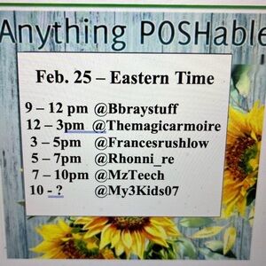 Telling like it is !Anything Poshable flyer / Telling like it is